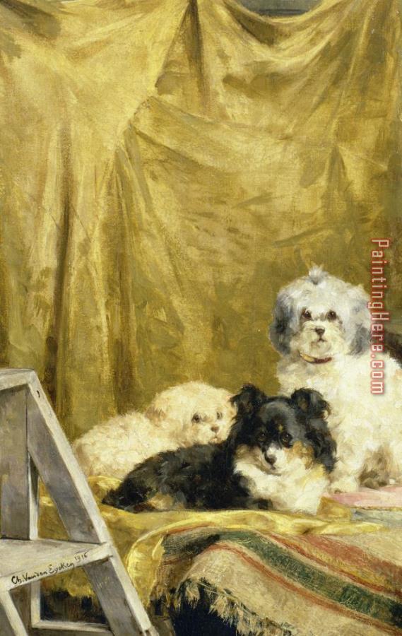Charles van den Eycken Three Dogs
